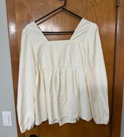 Listicle White Blouse