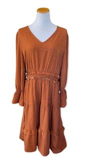 NWT Womens LoveRiche  Boho Maxi Dress in Camel - Sz 1X