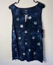 Chaps Dark Blue Tanktop With Stars