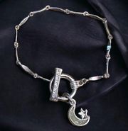 Vintage Cool Jewels crescent moon toggle bracelet