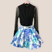 B Darlin Floral crinoline bubble like mini skirt 1