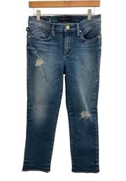 Rock & Republic Straight Leg Distressed Jeans Size 6