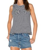 McGuire Poketo Tank Sleeveless Navy & White Striped Pullover Tank Top Size M