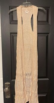 Long Tank Top Cardigan