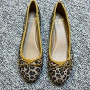 Crown & Ivy Whitley Leopard Print Flats Size 6