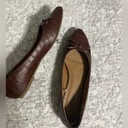 Brown Pointed Toe Flats