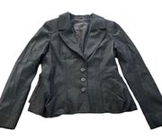 NWOT AllSaints Spitafields Women's Plaid Blazer size 12 black 100% wool