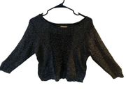 Pre Owned Women’s Vera Wang Princess Metallic Half Sweater Large