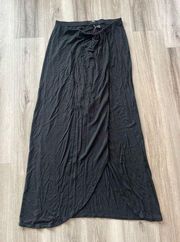 Victoria's Secret S Black Y2K Maxi Skirt