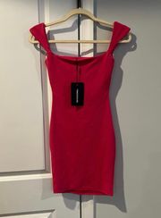 Pretty Little Thing Hot Pink Bodycon Dress