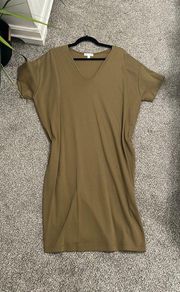 Army Green Tee Shirt Dress