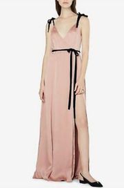 Prom Dress Silk Pink / Black