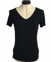 Catherine Malandrino Short Sleeve Tee Black XS