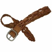 Abercrombie rust sheen color braided leather belt