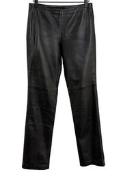 MODA International Dark Brown Leather Pants Size 4