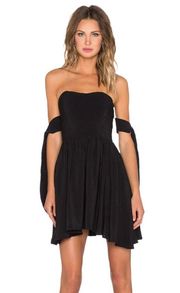 Deetz Strapless Cocktail Dress New Black Large