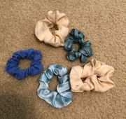 Urban Outfitters 5pcs silk scrunchie hair scrunchie