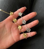 Gold Stainless Steel Hot Selling Golden Clover Bracelet Luxury Five Leaf Flower Bracelet Jewelry 