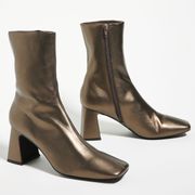 NEW JEFFREY CAMPBELL Jerema Boots in Pewter Silver Size 41