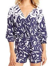 Tommy Bahama Graphic Jungle Print Romper Leaf Small S