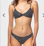 New Without Tags Black Bough Speckled Bikini