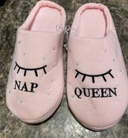 NWT Be The Star of Your Night! Nap Queen Star Pink Xtra Cushion Slippers