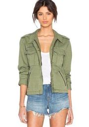 Sanctuary Utility Habitat Military Green Denim Jacket in Cactus 100% Cotton XS