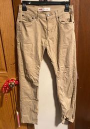 Womens Tan Jeans