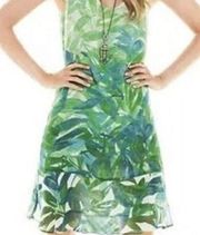 CAbi #5235 Green Tropical Castaway Dress S