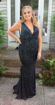 Prom Black Sequins Dress