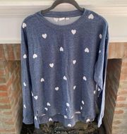 BP Small Blue & White Heart Sweatshirt like new