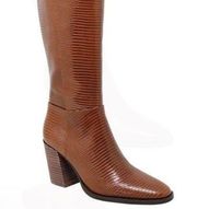 Softie Lizard Embossed Knee High Boots Size 7.5 NEW