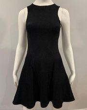 Rag & Bone Fit and Flare High Neck Dress in Black