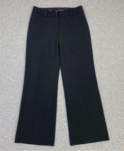 Express Correspondent Flare Leg Mid Rise Dress Pants Trousers Black 6