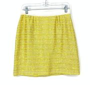 Kate Spade Women's Size 4 Sunshine Signature Tweed Pencil Ribbon Skirt