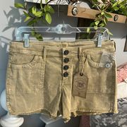 Shorts Vintage Tan Comfy Lightweight Cutoffs Women 9 True Craft Button Fly Beach