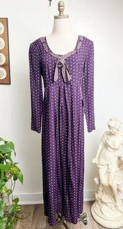 1980s Jonathan Martin Floral Maxi Dress