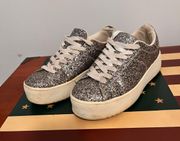 Glitter Platform Sneakers