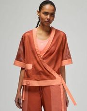 NWT Nike Air Jordan Mesh Wrap Kimono Top 