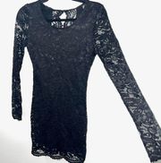 Black Lace Cocktail Dress