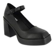 Ophia Black Burnis Platform Chunky Mary Jane 60s Mod Heels New In Box NIB