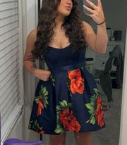 Floral homecoming dress