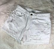 Frayed Jean Shorts