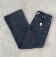 Straight Leg Dark Gray Jeans