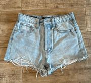 , high-rise, cut off Jean shorts