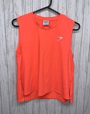 Gymshark Womens Size S  Muscle Tank Neon Orange EUC