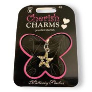 Cherish Charms Jewelled Starfish Star Charm Bracelet NEW NWT