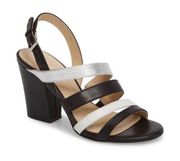 Botkier Sera colorblock caged block heel ankle strap dress sandals 8.5