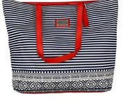Kenneth Cole Reaction Morocco Tote Robin Blue and Red