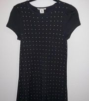 dress -  Short Sleeve w/ Metallic Detail Sz S